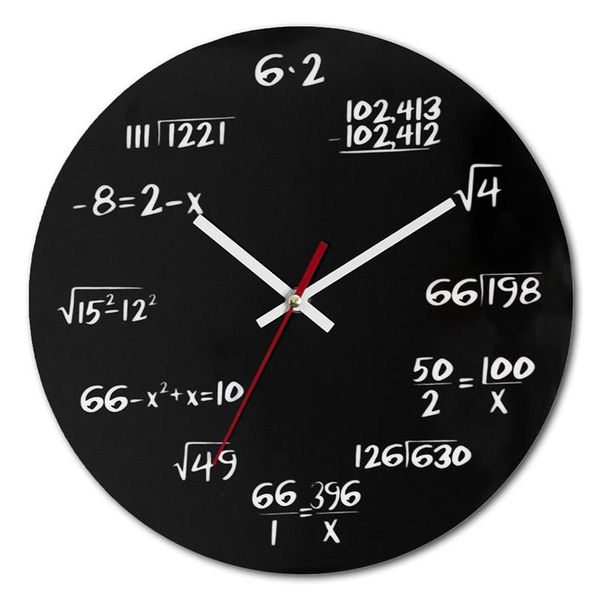 silent math equations polytechnic digital wall clock august15