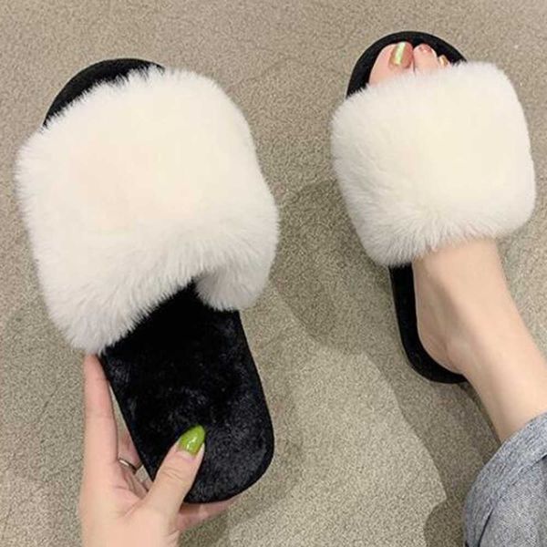 women fluffy winter sandal plush open toe soft flat shoes warm faux fur slipper home female furry slippers qq566 210625, Black
women fluffy winter sandal plush open toe soft flat shoes warm faux fur slipper home female furry slippers qq566 210625, Black