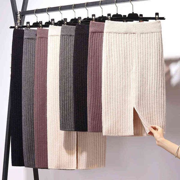 lucyever autumn winter knitting pencil skirts women high waist bodycon split skirts woman office mid one-step skirt ladies 211119, Black
lucyever autumn winter knitting pencil skirts women high waist bodycon split skirts woman office mid one-step skirt ladies 211119, Black