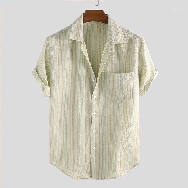 men's casual shirts linen stripe printed short sleeve shirt summer fashion breathable loose clothing 2021, White;black
men's casual shirts linen stripe printed short sleeve shirt summer fashion breathable loose clothing 2021, White;black