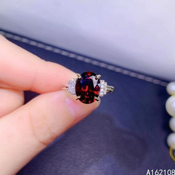 cluster rings fine jewelry 925 sterling silver inset with natural gems women's exquisite oval red garnet adjustable ring support detec, Golden;silver
cluster rings fine jewelry 925 sterling silver inset with natural gems women's exquisite oval red garnet adjustable ring support detec, Golden;silver