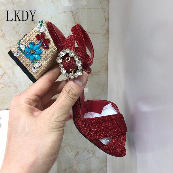 dress shoes 2021 lkdy sheep anti-velvet stitching leather rivet cross straps crystal diamond buckle fish mouth sandals rivets high heels, Black
dress shoes 2021 lkdy sheep anti-velvet stitching leather rivet cross straps crystal diamond buckle fish mouth sandals rivets high heels, Black