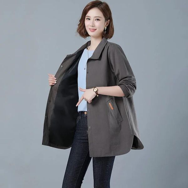 women's trench coats long shirt jacket lining cotton casual windbreaker spring autumn loose plus size coat office wear outerwear 85kg, Tan;black
women's trench coats long shirt jacket lining cotton casual windbreaker spring autumn loose plus size coat office wear outerwear 85kg, Tan;black