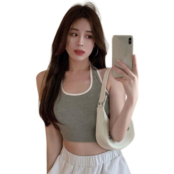 women's tanks & camis summer female tank ladies crop tos halter neck slim bottoming sports vest sleeveless, White
women's tanks & camis summer female tank ladies crop tos halter neck slim bottoming sports vest sleeveless, White
