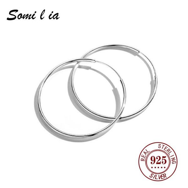 hoop & huggie somi l ia big earrings 100% 925 sterling silver simple round for women fashion party wedding jewelry birthday gift, Golden;silver
hoop & huggie somi l ia big earrings 100% 925 sterling silver simple round for women fashion party wedding jewelry birthday gift, Golden;silver