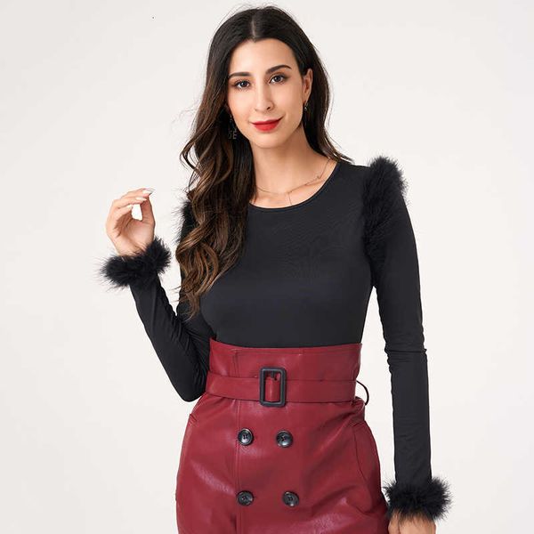 women's t-shirt spring ladies fashion temperament slim pure black wild long-sleeved round neck bottoming woman t-shirt 7nld, White
women's t-shirt spring ladies fashion temperament slim pure black wild long-sleeved round neck bottoming woman t-shirt 7nld, White