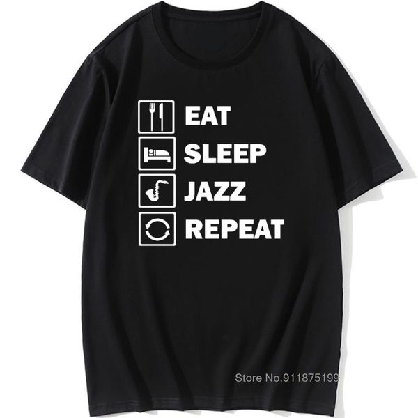 men's t-shirts eat sleep jazz repeat funny musician saxophone cotton short sleeve normal t shirt graphic harajuku retro t-shirt streetw, White;black
men's t-shirts eat sleep jazz repeat funny musician saxophone cotton short sleeve normal t shirt graphic harajuku retro t-shirt streetw, White;black