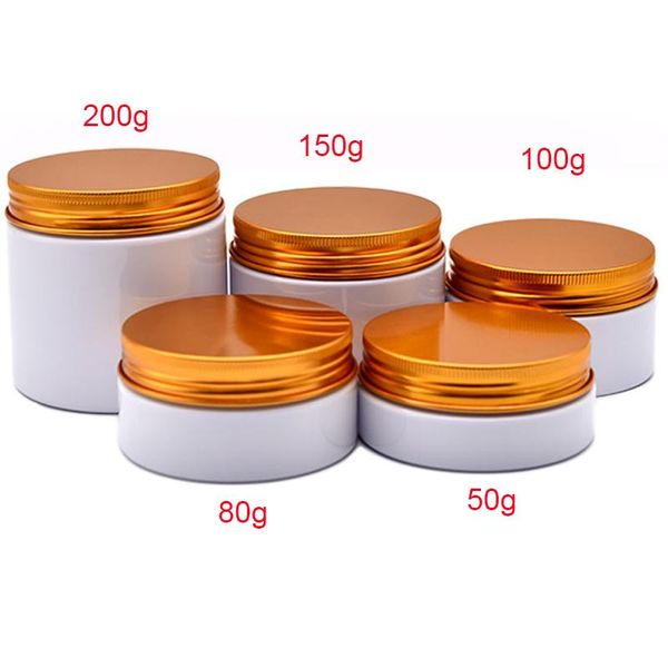 storage bottles & jars 20pcs 100g 150g 200g white cosmetic container cream jar,empty hair mask reuse with gold silver bronze lids
storage bottles & jars 20pcs 100g 150g 200g white cosmetic container cream jar,empty hair mask reuse with gold silver bronze lids