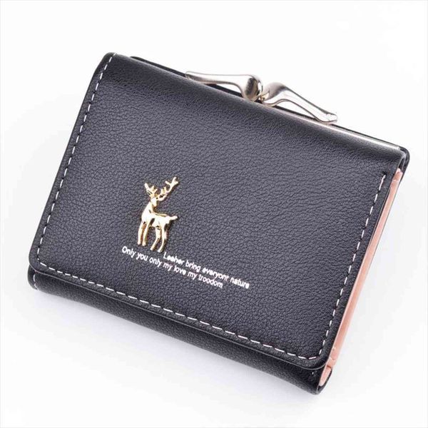 leather wallet women short cute deer clutch pu card holder ladies purses folding wallets retro coin purse portfel w060, Red;black
leather wallet women short cute deer clutch pu card holder ladies purses folding wallets retro coin purse portfel w060, Red;black