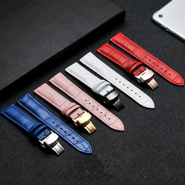 watch bands brand genuine leather strap 18 20mm universal watchbands steel butterfly clasp buckle wrist belt bracelet for men women, Black;brown
watch bands brand genuine leather strap 18 20mm universal watchbands steel butterfly clasp buckle wrist belt bracelet for men women, Black;brown