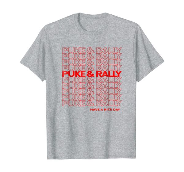 funny beer drinkers party - puke and rally - t-shirt, White;black 
funny beer drinkers party - puke and rally - t-shirt, White;black