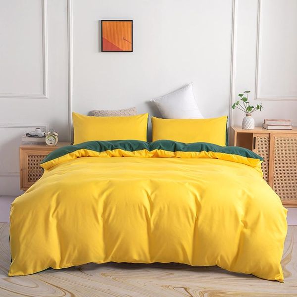 bedding sets yellow duvet cover set king size bag solid color plain dyed minimalist style quilt with pillowcase
bedding sets yellow duvet cover set king size bag solid color plain dyed minimalist style quilt with pillowcase