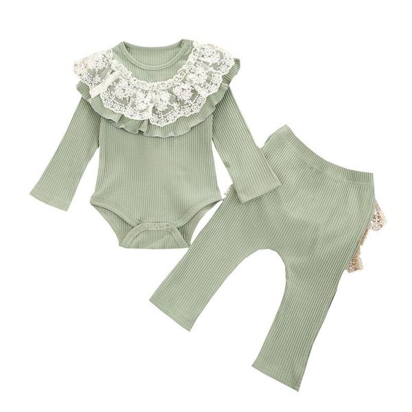 clothing sets 2021 spring infant baby girl's two piece set baby's lace crew neck long sleeve romper thread stripe pants for childr, White
clothing sets 2021 spring infant baby girl's two piece set baby's lace crew neck long sleeve romper thread stripe pants for childr, White