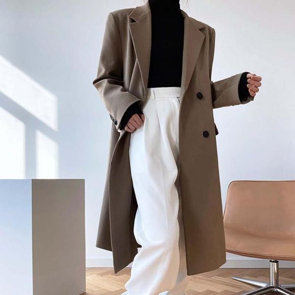 women's jackets suit coat skin-friendly reliable single button solid color women long outwear, Black;brown
women's jackets suit coat skin-friendly reliable single button solid color women long outwear, Black;brown
