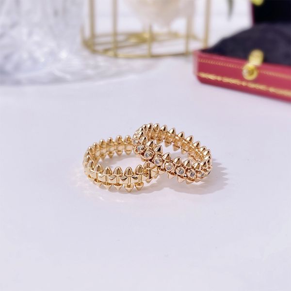 luxury jewelry women band ring gold rivet with diamond rings for couple gear designer punk style stainless steel silver fashion girl gift
luxury jewelry women band ring gold rivet with diamond rings for couple gear designer punk style stainless steel silver fashion girl gift