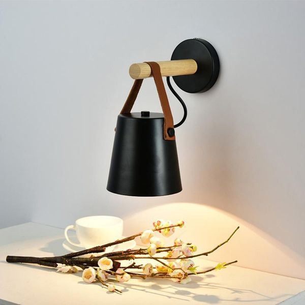 modern nordic loft e27 led 220v &110v wall lamp leather strip & metal painted lampshade black and white color simple lights
modern nordic loft e27 led 220v &110v wall lamp leather strip & metal painted lampshade black and white color simple lights