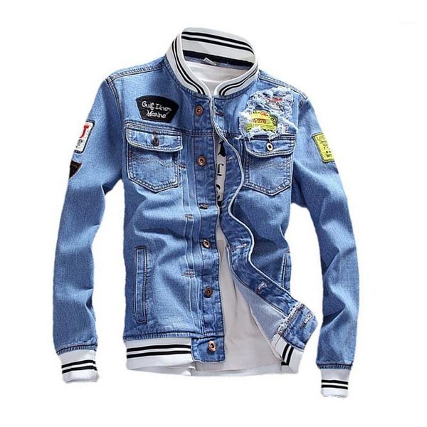 men's jackets 2021 spring/autumn jeans jacket logo large size korean letter printing frayed, Black;brown
men's jackets 2021 spring/autumn jeans jacket logo large size korean letter printing frayed, Black;brown