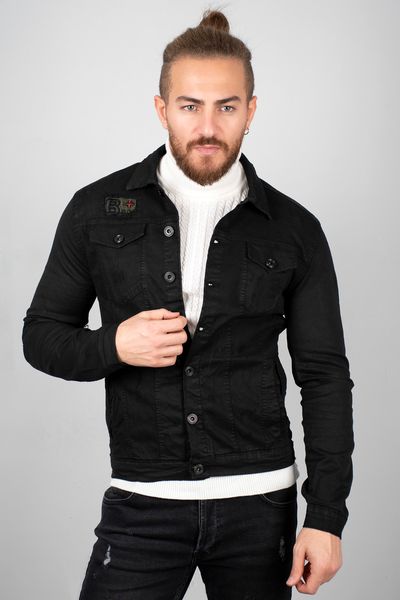 black male short jeans sports coats jacket tight-fitting mould autumn winter spring handle embroidered 2005034 0t8u, Black;brown
black male short jeans sports coats jacket tight-fitting mould autumn winter spring handle embroidered 2005034 0t8u, Black;brown