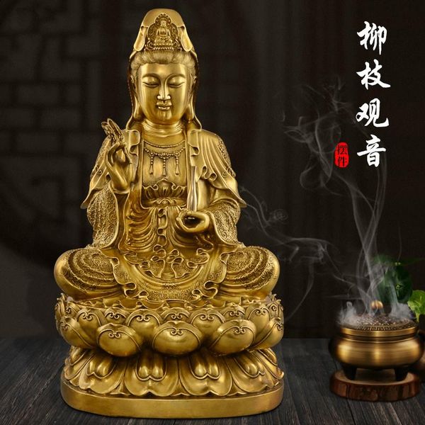decorative objects & figurines chinese style handmade copper kwan-yin buddha statue enshrine household pure water lilies safe decoration
decorative objects & figurines chinese style handmade copper kwan-yin buddha statue enshrine household pure water lilies safe decoration