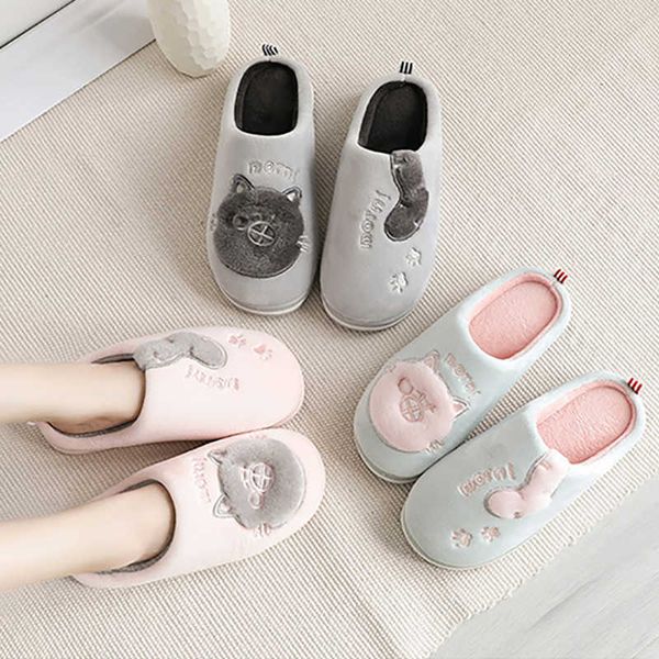 women slippers fashion warm cotton slippers thick soles women and men couples home soft light shoes antiskid slides footwear 210619, Black
women slippers fashion warm cotton slippers thick soles women and men couples home soft light shoes antiskid slides footwear 210619, Black