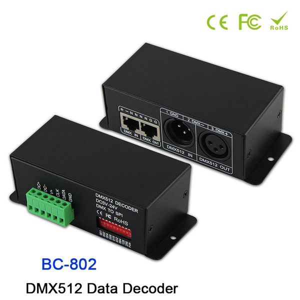 bc-802 dc5v-dc24v dmx512 to spi(ttl) convertor decoder;output signal 6803/1809/8806/9813/3001/2801(as you choses) data decoder
bc-802 dc5v-dc24v dmx512 to spi(ttl) convertor decoder;output signal 6803/1809/8806/9813/3001/2801(as you choses) data decoder