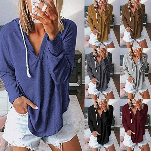 women's t-shirt women fashion solid t shirts hooded long sleeve female casual loose all-match tees hoodies plus size s-xl, White
women's t-shirt women fashion solid t shirts hooded long sleeve female casual loose all-match tees hoodies plus size s-xl, White