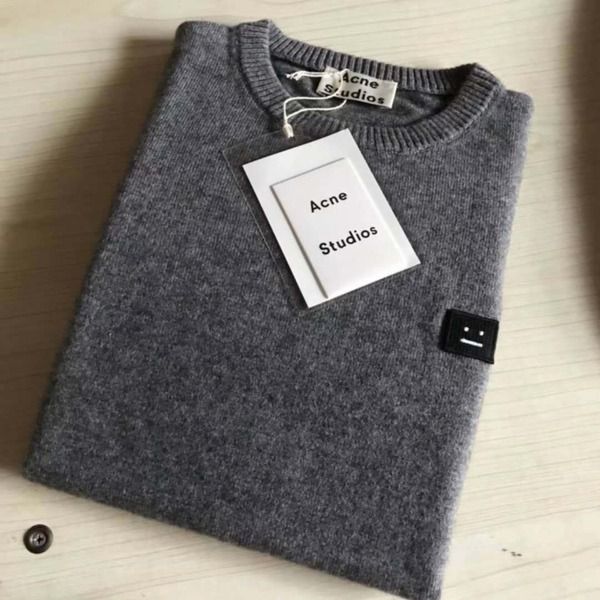 mens and women's sweaters acne studios bottoming shirt round neck loose square pullover long-sleeved cardigan, White;black
mens and women's sweaters acne studios bottoming shirt round neck loose square pullover long-sleeved cardigan, White;black