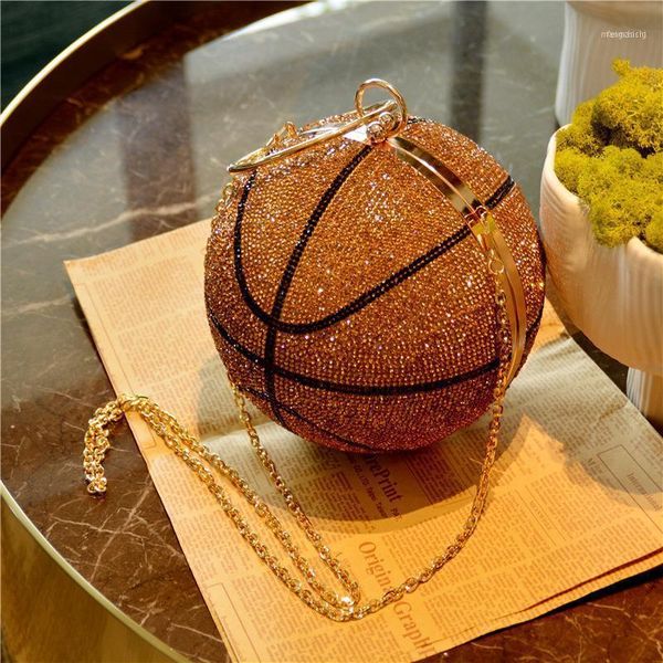 style personalized rubber diamond spherical diagonal handbag rhinestone basketball dinner bag chain women1
style personalized rubber diamond spherical diagonal handbag rhinestone basketball dinner bag chain women1