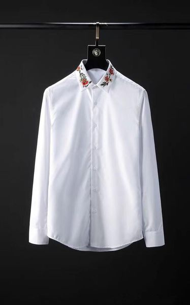 men's casual shirts sz07460 fashion 2021 runway luxury european design party style clothing, White;black
men's casual shirts sz07460 fashion 2021 runway luxury european design party style clothing, White;black