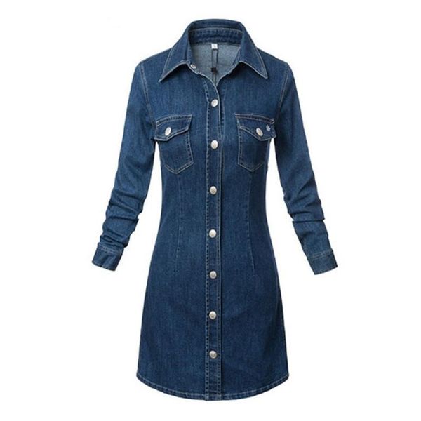 casual dresses autumn women cowboy vestidos long sleeve dress loose denim mini, Black;gray
casual dresses autumn women cowboy vestidos long sleeve dress loose denim mini, Black;gray
