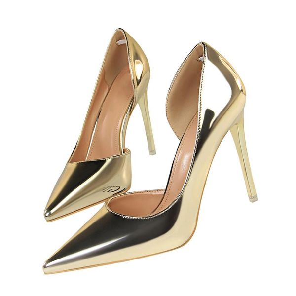 dress shoes plus size 43 women .5cm high heels gold bling glossy pumps luxury tacons lady stiletto scarpins quality 2021, Black
dress shoes plus size 43 women .5cm high heels gold bling glossy pumps luxury tacons lady stiletto scarpins quality 2021, Black
