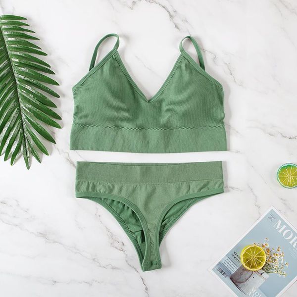 yoga outfit 2021 underwear bra set women wireless lingerie panties push up brassiere g-string seamless sports tank fitness crop top
yoga outfit 2021 underwear bra set women wireless lingerie panties push up brassiere g-string seamless sports tank fitness crop top