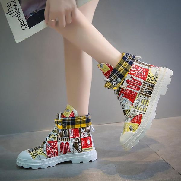 boots 2021 autumn fashion women high-lace-up sneakers street sports style graffiti skateboard shoes platform hip hop short, Black
boots 2021 autumn fashion women high-lace-up sneakers street sports style graffiti skateboard shoes platform hip hop short, Black