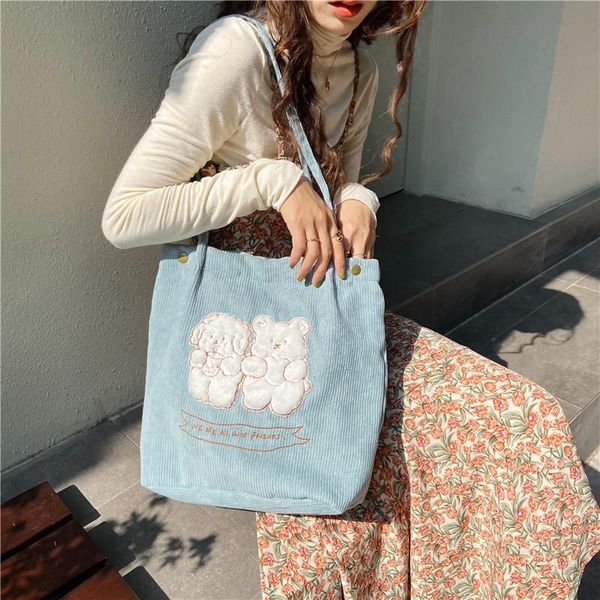 evening bags hylhexyr women bear embroidery handbag corduroy shopping canvas magnetic buckle shoulder bag schoolbag for students
evening bags hylhexyr women bear embroidery handbag corduroy shopping canvas magnetic buckle shoulder bag schoolbag for students