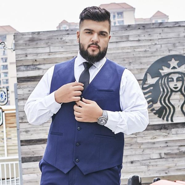 men's vests men's business casual suit vest 2021 brand clothing gentleman banquet wedding black royal blue navy gray, Black;white
men's vests men's business casual suit vest 2021 brand clothing gentleman banquet wedding black royal blue navy gray, Black;white