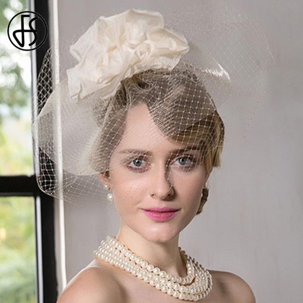 stingy brim hats fs beige flowers hat with veils fedoras caps for women wedding bridal lady cloche cap, Blue;gray
stingy brim hats fs beige flowers hat with veils fedoras caps for women wedding bridal lady cloche cap, Blue;gray