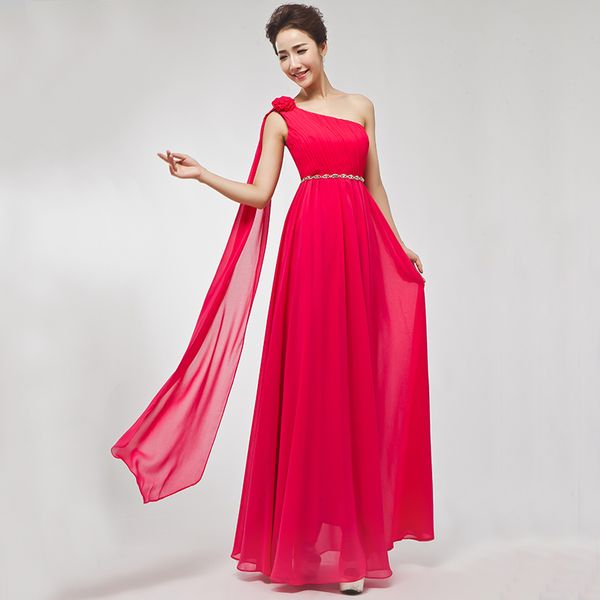2021 One Shoulder Bridesmaid Dresses New Fashion Long Chiffon Vestido De Festa Part Gown prom, Rose
2021 One Shoulder Bridesmaid Dresses New Fashion Long Chiffon Vestido De Festa Part Gown prom, Rose