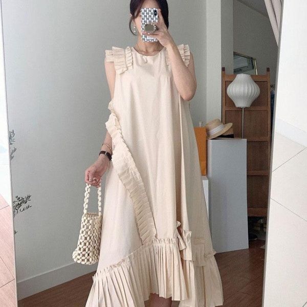 casual dresses 2021 summer black prairie chic sweet sleeveless pleat women dress o-neck butterfly sleeve loose vintage long vestidos, Black;gray
casual dresses 2021 summer black prairie chic sweet sleeveless pleat women dress o-neck butterfly sleeve loose vintage long vestidos, Black;gray