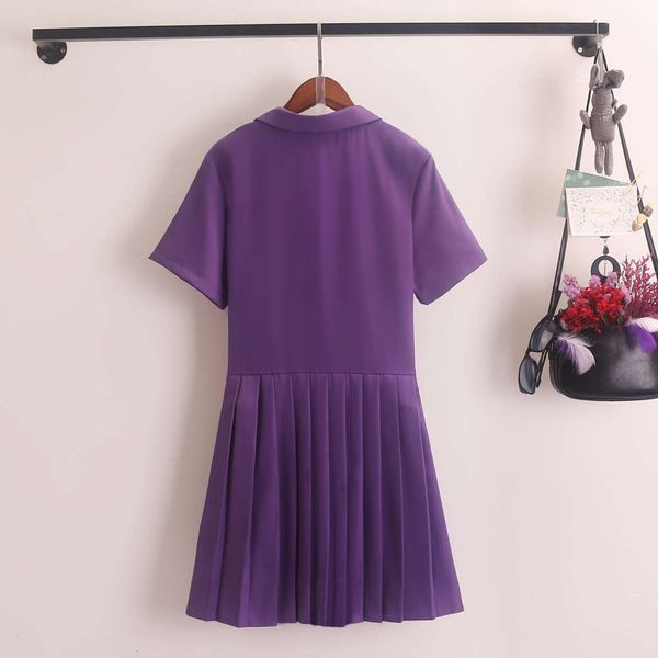 temperament loose fat large new women's mm 2020 hepburn summer suit collar shows thin pleated short sleeve dress hot, Black;gray
temperament loose fat large new women's mm 2020 hepburn summer suit collar shows thin pleated short sleeve dress hot, Black;gray