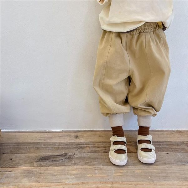 trousers retro stitched korean children's washed cotton loose leggings harem pants p5717, Blue
trousers retro stitched korean children's washed cotton loose leggings harem pants p5717, Blue
