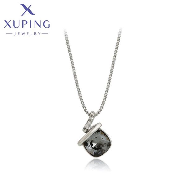 pendant necklaces xuping jewelry fashion arrival square crystals for women brithday gift 810672578, Silver
pendant necklaces xuping jewelry fashion arrival square crystals for women brithday gift 810672578, Silver