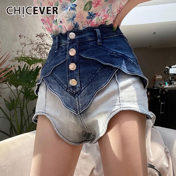women's shorts chicever hit color short for female denim high waist loose patchwork bottom casual fashion tide 2021, White;black
women's shorts chicever hit color short for female denim high waist loose patchwork bottom casual fashion tide 2021, White;black
