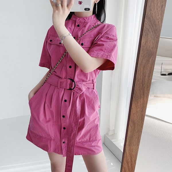2021 new quatro tipo feminina camisa de algodo vestido manga curta cor slida nico breasted bolsos mini vestidos com faixas primavera vero fx, Black;gray
2021 new quatro tipo feminina camisa de algodo vestido manga curta cor slida nico breasted bolsos mini vestidos com faixas primavera vero fx, Black;gray