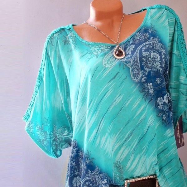 autumn 5xl plus size women summer short sleeve v neck print loose blouses casual lace fashion shirts blouses ghc, White
autumn 5xl plus size women summer short sleeve v neck print loose blouses casual lace fashion shirts blouses ghc, White