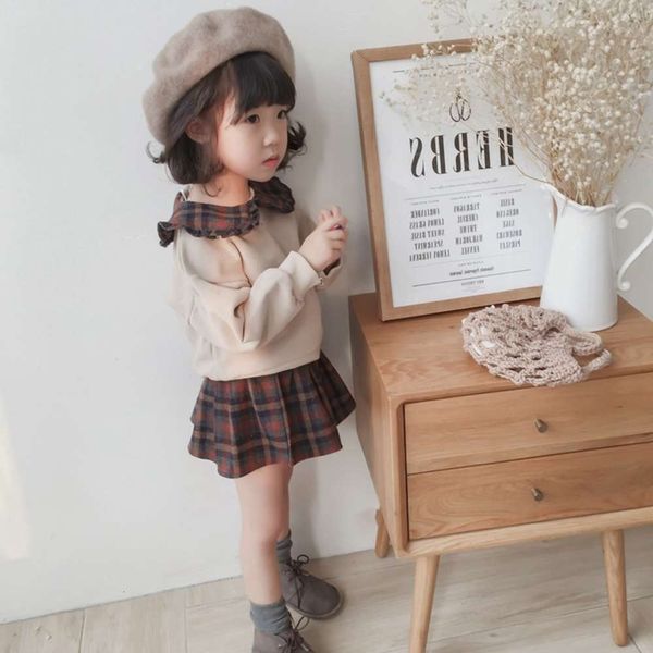 girls' suit british plaid short baby shirt with skirt 21 spring new children's wear 2-7 years old, White
girls' suit british plaid short baby shirt with skirt 21 spring new children's wear 2-7 years old, White