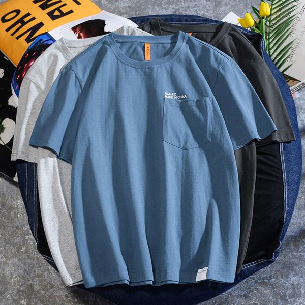 summer new men's casual short sleeve korean basic versatile chest pocket cotton t-shirt loose men's wear, White;black
summer new men's casual short sleeve korean basic versatile chest pocket cotton t-shirt loose men's wear, White;black