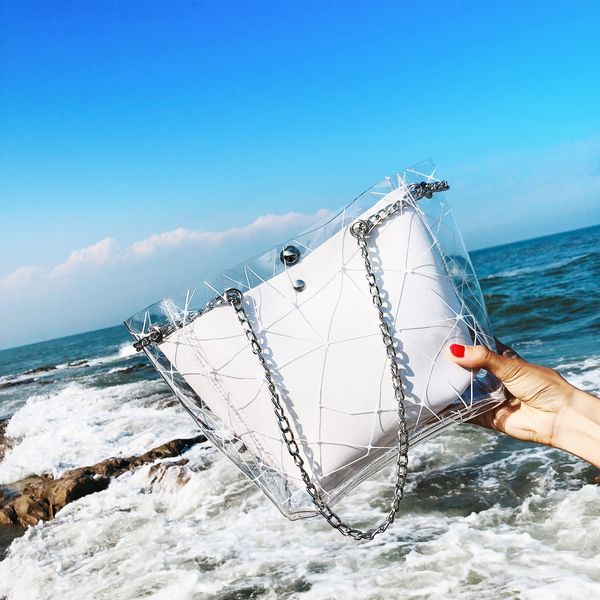2021 new fashion transparent jelly leisure chain tote one shoulder high-capacity messenger fairy women's bag
2021 new fashion transparent jelly leisure chain tote one shoulder high-capacity messenger fairy women's bag