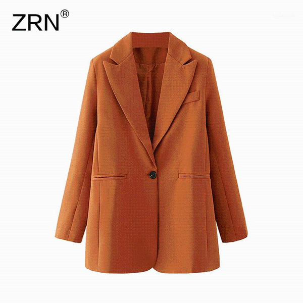 women 2021 office wear solid single button blazers coat fashion vintage long sleeve pockets female outerwear chic women's suits &, White;black
women 2021 office wear solid single button blazers coat fashion vintage long sleeve pockets female outerwear chic women's suits &, White;black