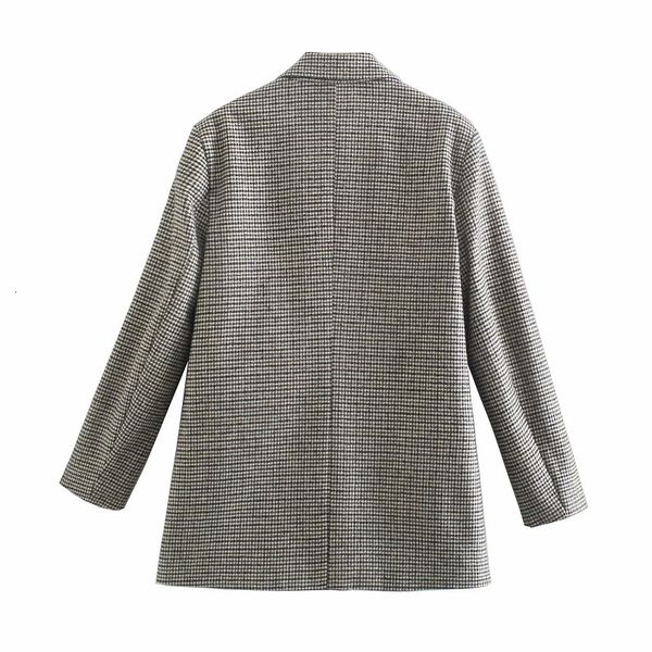 new 2021 vintage plaid blazer office ladies suit jacket female double breasted coat notched collar zz46, White
new 2021 vintage plaid blazer office ladies suit jacket female double breasted coat notched collar zz46, White