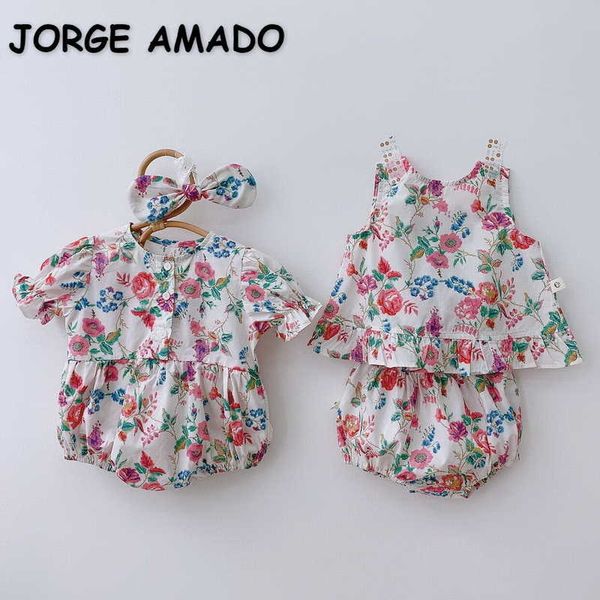 summer baby girl sets daisy puff sleeves bodysuit + vest short headwear sister matches clothes sweet style e7666 210610, White
summer baby girl sets daisy puff sleeves bodysuit + vest short headwear sister matches clothes sweet style e7666 210610, White